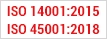 ISO 14001:2015  ISO 45001:2018